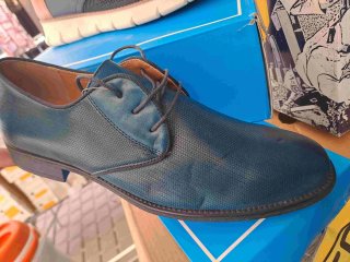 Scarpe uomo eleganti blu taglia 42