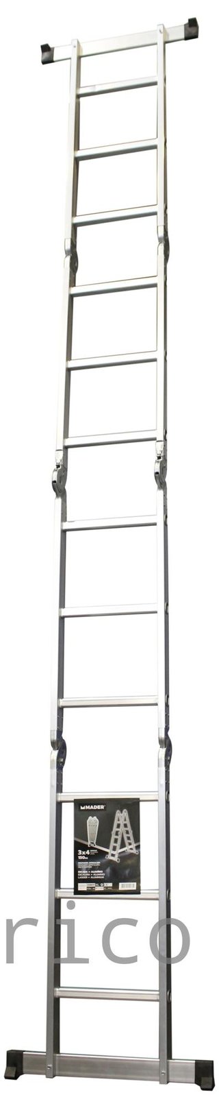 Escalera Multisusos Aluminio Profesional 4x3 Peldaños - 10085