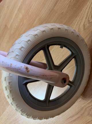 Bicicleta sin pedales rosa Lovely