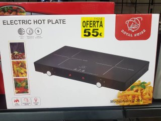 Placa Eléctrica Royal Swiss 2 fuegos