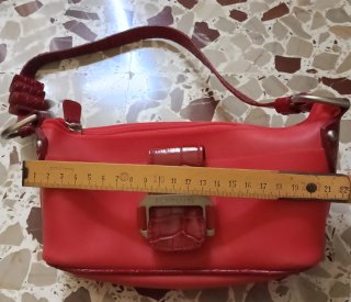 Pochette a spalla rossa