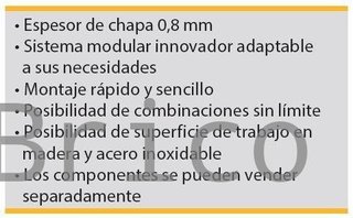 Conjunto Taller 4 Módulos S/Acero Inox Alyco 199997