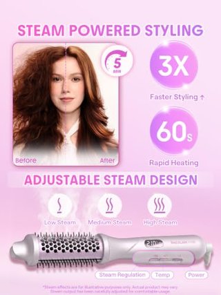 Cepillo térmico vapor