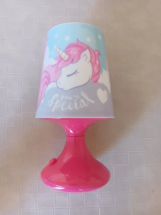 Lámpara infantil unicornio