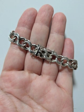 Pulsera de Plata Medalla Virgen