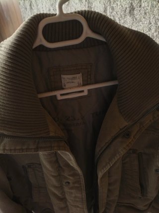 Parka de pana color camel
