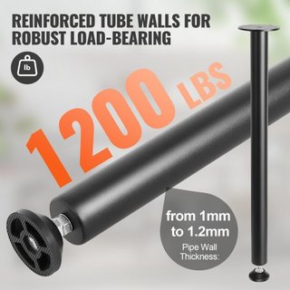 Patas de Escritorio Ajustables de 711.2MM, Juego de 4 Patas de Muebles de Oficina de Acero Reforzado para DIY, Capacidad de Carga de 544.3KG Patas de Escritorio de Alta Resistencia, Patas de Insta...