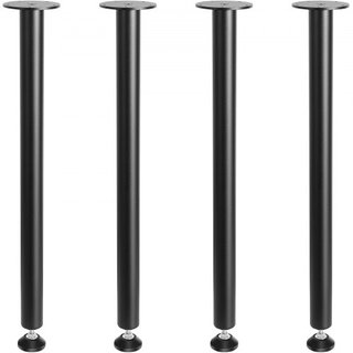 Patas de Escritorio Ajustables de 711.2MM, Juego de 4 Patas de Muebles de Oficina de Acero Reforzado para DIY, Capacidad de Carga de 544.3KG Patas de Escritorio de Alta Resistencia, Patas de Insta...