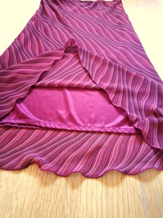 Falda Zara Morada Talla S/M