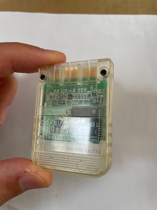 Memory Card Sony PS1 Originale SCPH-1190 Clear Tra