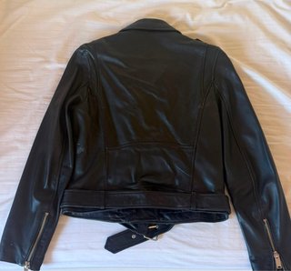 Chaqueta Cuero Mujer Negra