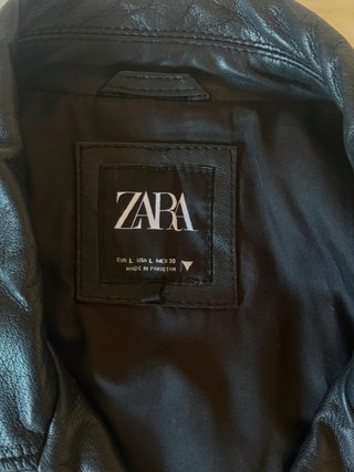 Chaqueta Cuero Mujer Negra