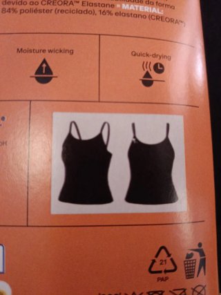 Top de tirantes Deportivo Mujer Talla L