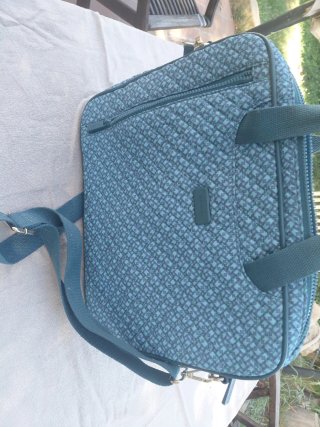 Bolso para portátil azul con estampado