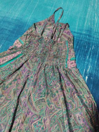 Vestido estampado paisley talla única