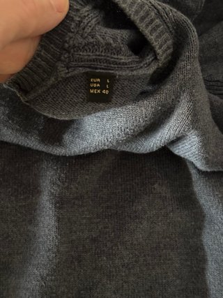 Jersey Massimo Dutti azul con parches en codos Tal