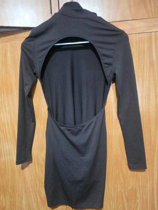 Vestido negro ajustado talla S