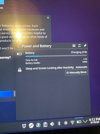 Steam Deck OLED 1TB battery health 100%
