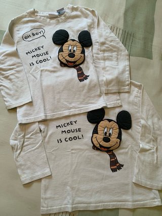 Lote Camisetas gemelos Talla 3/4 Años
