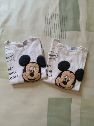 Lote Camisetas gemelos Talla 3/4 Años