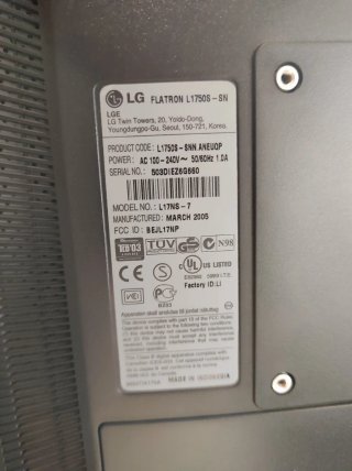 Monitor LG Flatron 17 TFT