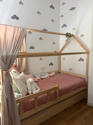 Cama Montessori Casita Madera Nido