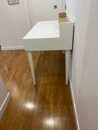 Escritorio Nórdico Blanco y Madera