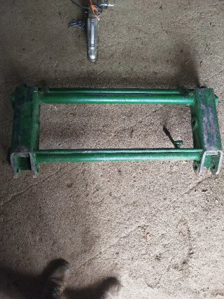 Acople pala John Deere antiguo a tenia