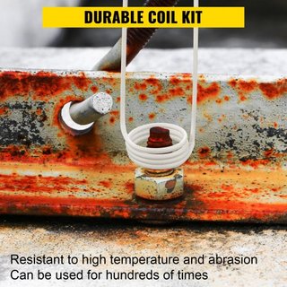 Kit de Bobinas de Calentador por Inducción 8PCS Las Bobinas de Calentador por Inducción Más Usadas con Longitudes Variables, Herramienta de Calentador por Inducción Resistente al Calor con Flexibi...