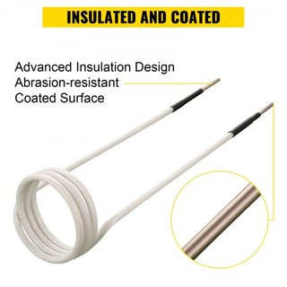 Kit de Bobinas de Calentador por Inducción 8PCS Las Bobinas de Calentador por Inducción Más Usadas con Longitudes Variables, Herramienta de Calentador por Inducción Resistente al Calor con Flexibi...
