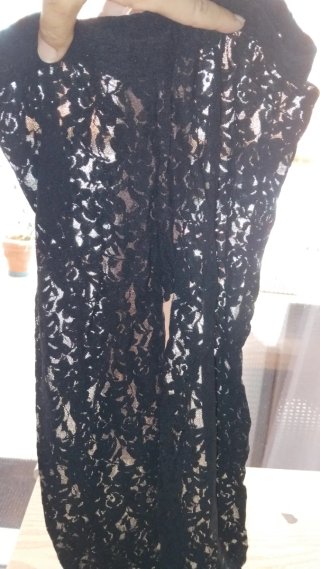 Collant Calzedonia neri pizzo floreale