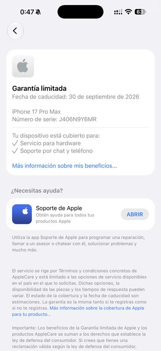 iPhone 17 Pro Max Azul 256 GB permuto