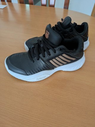 Zapatillas K-Swiss Court Ex Mujer Negras/Blancas