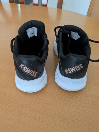Zapatillas K-Swiss Court Ex Mujer Negras/Blancas