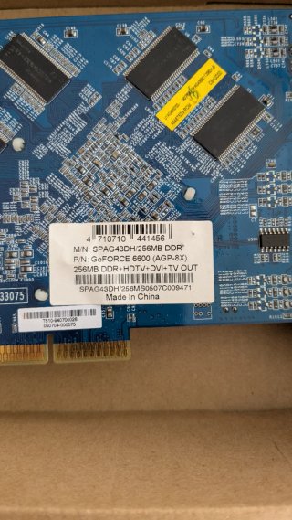 Tarjeta Gráfica AGP GeForce 6600 256MB