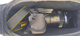 Bolsa Cámara Nikon Bandolera Negra