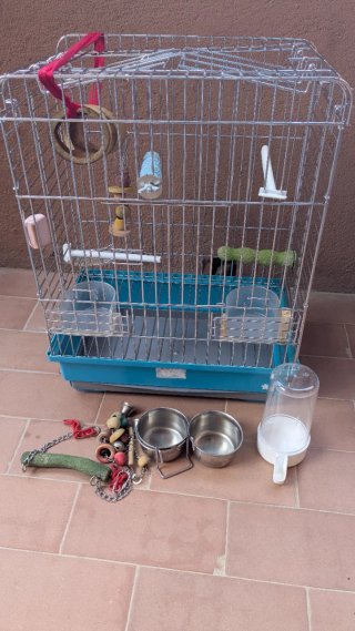 Jaula para loritos y pájaros pequeños