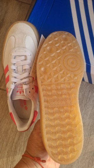 Zapatillas Adidas Samba W Blancas y Rosas