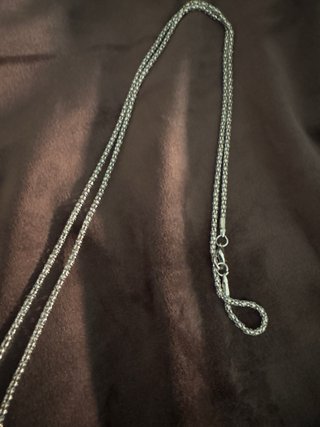 Collana lunga pendente tondo blu con  strass