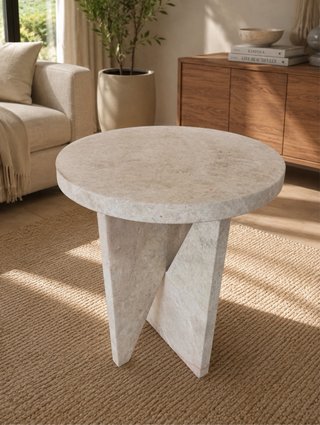 Mesa auxiliar de mármol
