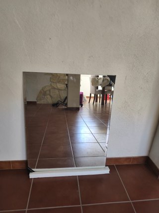 Espejo biselado para baño