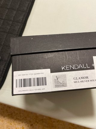 Sandalias cuña Kendall plateadas y blancas