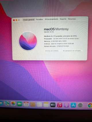 MacBook Air 13 128 GB Argento 8GB RAM
