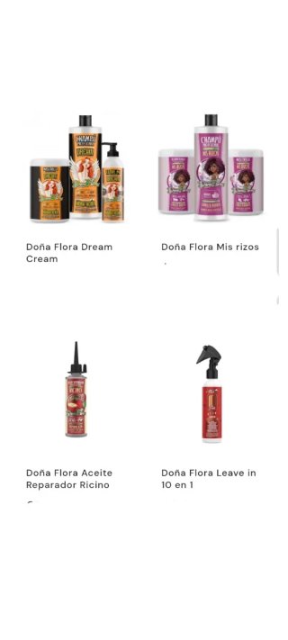 Lote cosméticos Doña Flora
