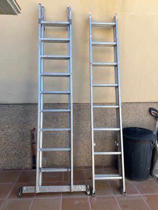Escalera aluminio 2 tramos.