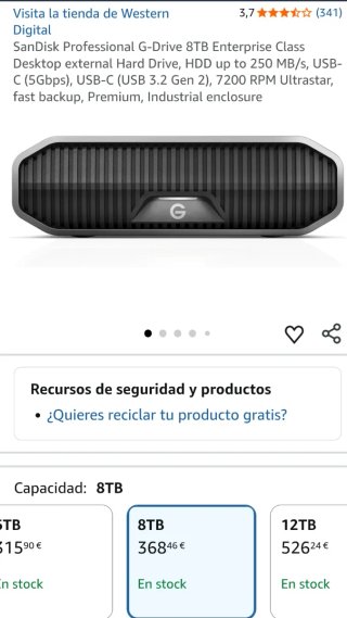 SanDisk Professional G-Drive 8TB HDD