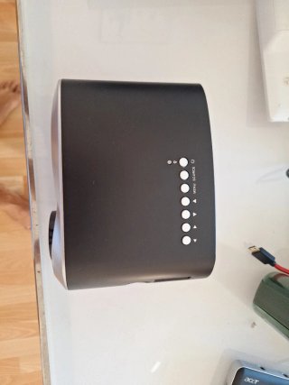 Proyector Mini LED Blanco/Plateado