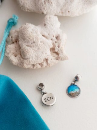 Charm Mar Resina Azul para pulsera