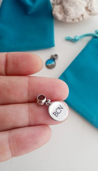 Charm Mar Resina Azul para pulsera