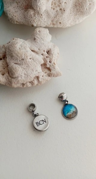 Charm Mar Resina Azul para pulsera